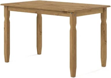 Mesa de Jantar de Madeira Maciça Marrom Antique