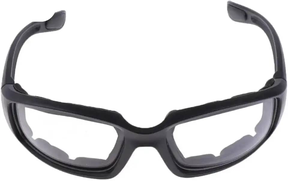 Óculos De Proteção Esportivo Preto Com Espumas Lentes Transparentes PREMIUM DUPIN
