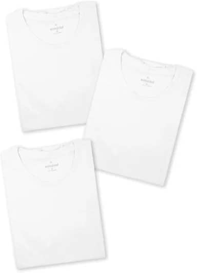 Kit 3 Camisetas Básicas Masculinas Sandrini Preto ou Sortido Algodão Premium Conforto Casual Dia a Dia
