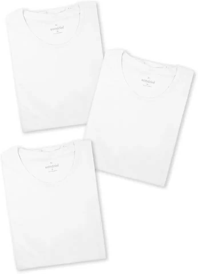 Kit 3 Camisetas Básicas Masculinas Sandrini Preto ou Sortido Algodão Premium Conforto Casual Dia a Dia