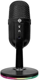 Microfone Condensador TGT Anzer V3 | Cardioide | RGB Rainbow | USB Plug and Play | Preto | TGT-ANZRV-BL02