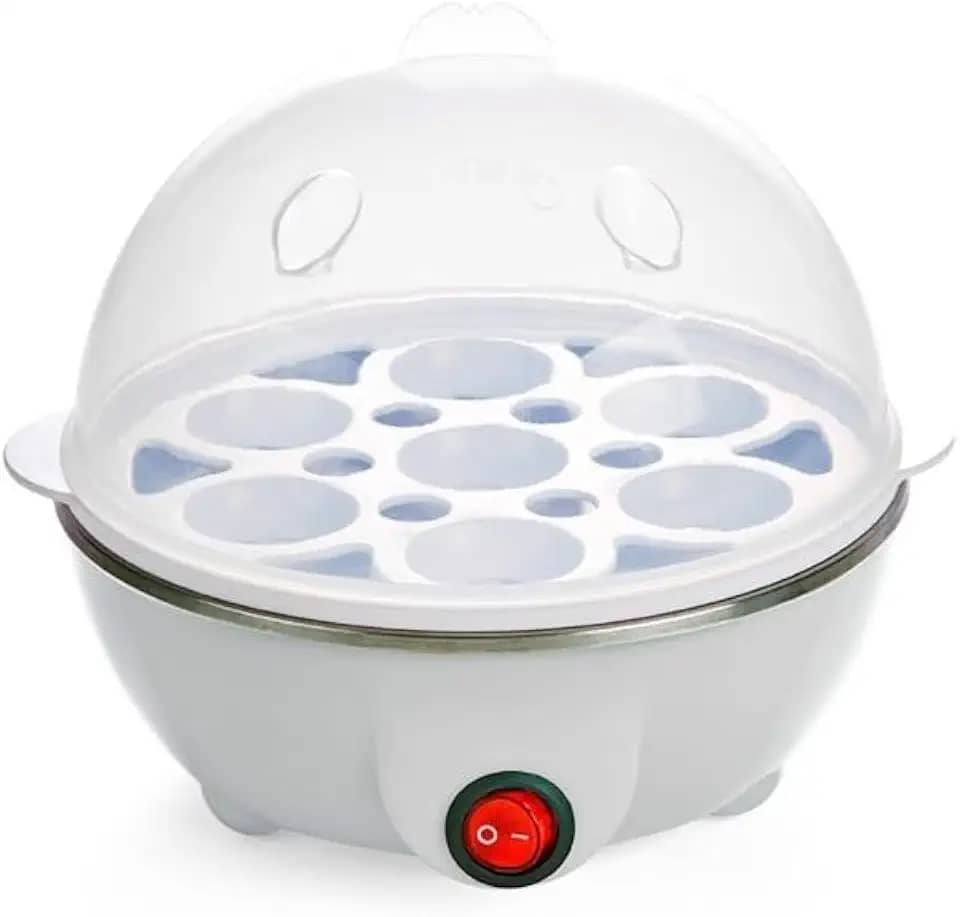 Cozedor de Ovos 220V Elétrico Branco Egg Cooker Panela Elétrica Para Cozinhar Ovos Portátil