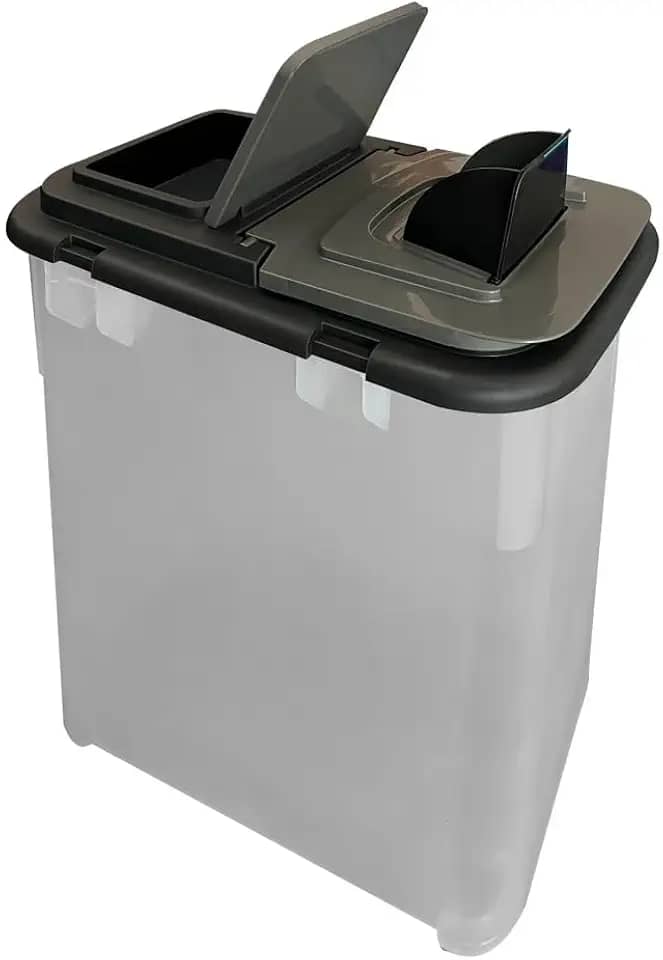 Dispenser Pote Porta Ração Conteiner 35l MecBox
