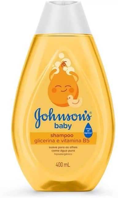 Shampoo Johnson's Baby de Glicerina 400 ml suave para os olhos como água pura hipoalergênico