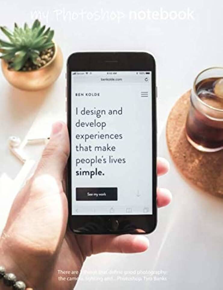 Notebook: Photoshop Way of Life, Lined, Soft Cover, Letter Size (8.5 x 11 inches) – Large format tool for your ideas and projects: Men`s and Women`s ... editor artist journal & diaries in classroom