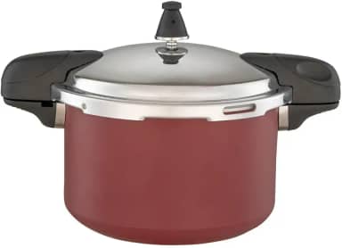 Brinox - Panela de Pressão 5,4L Antiaderente Ceramic Life Pressure com Indução - Vermelho Borgonha