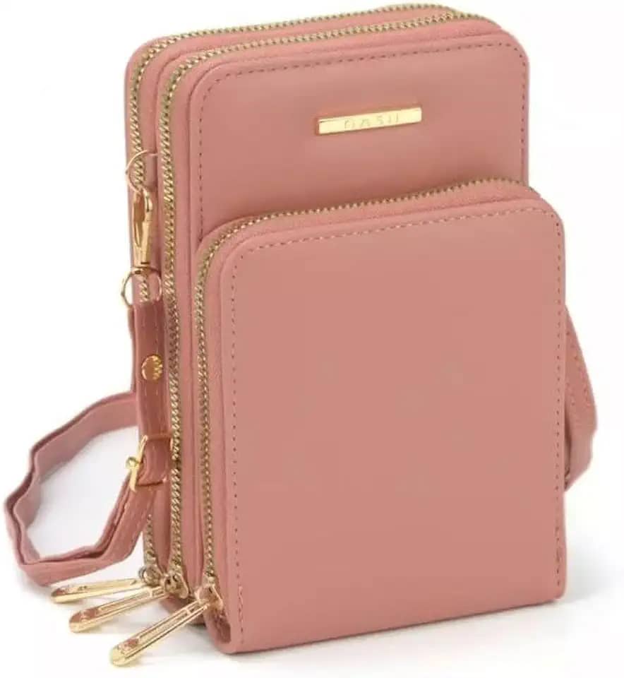 Bolsa Feminina Transversal Carteira De Mão Porta Celular Porta Cartão Crédito Alça Removível