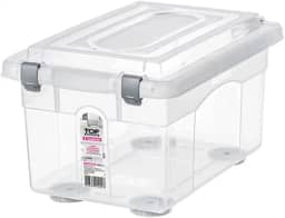 Sanremo - Caixa Organizadora Plástica de 4,3 Litros e Tampa com Travas, Linha Top Stock