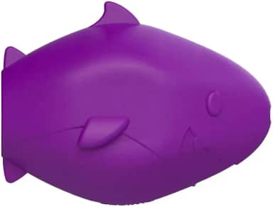 Amicus Brinquedo De Borracha Fun Toys Fundo Do Mar Para Enriquecimento Ambiental Dos Cães Tubarao Roxo M/G