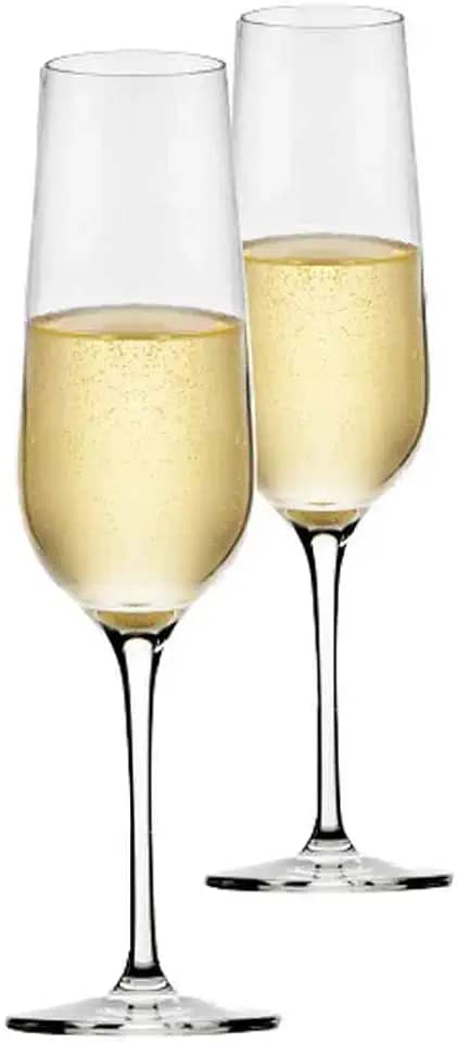 Ruvolo, Jogo de Taça para Champagne Sensation, Taça de Cristal 2 pcs, 200ml