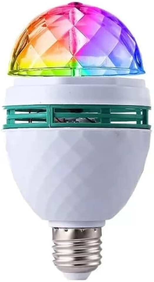 Lâmpada Led Globo Colorida Rotativa Giratória Festa Boate + Soquete PREMIUM, GOLLATE(ILU.20645)
