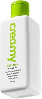 Creamy Skincare Ácido Tranexâmico 90ml | Solução Clareadora, Previne a Hiperpigmentação de Manchas Solares, Trata Acne e Melasma | Todos os Tipos de Pele, Uso Noturno