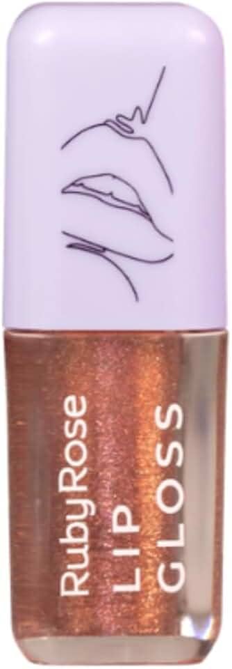 Ruby Rose Lip Gloss Brilhante Bonfire, 4,5g, HB82345N