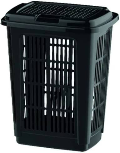 Cesto De Roupa Suja Organizador Multiuso Banheiro Lavanderia (Preto)