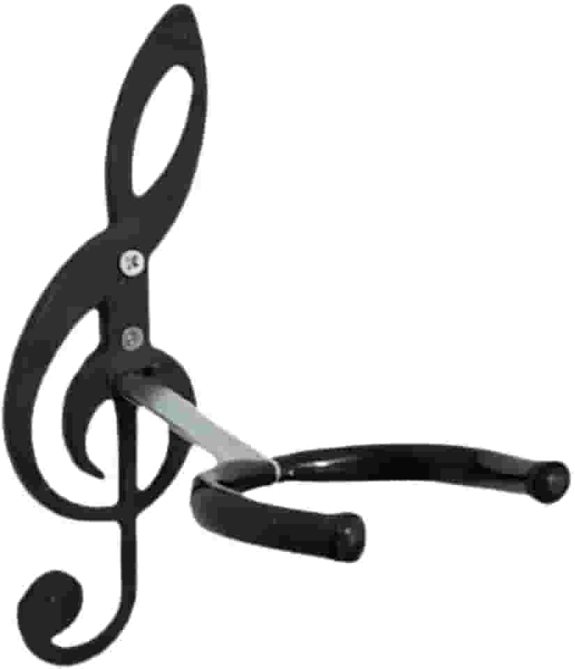 Suporte De Parede Em Aço Com Clave de Sol Para Violão; Guitarra; Uculelê; Baixo; Viola C/Parafuso