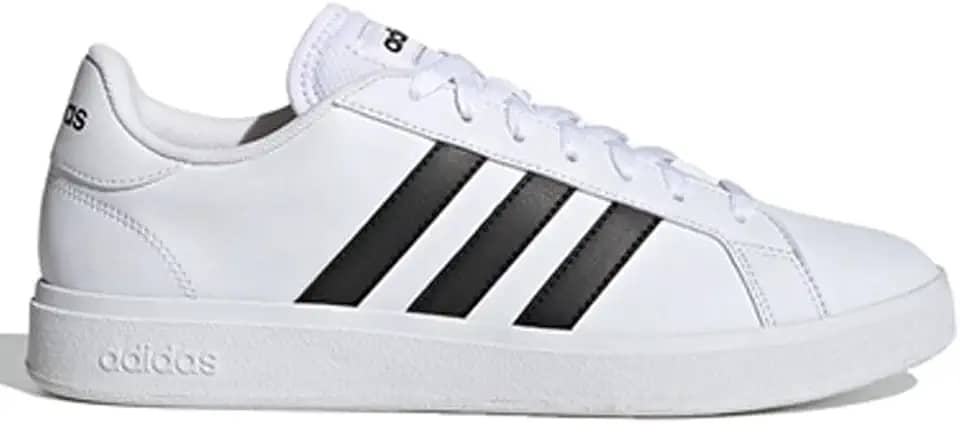 Tênis Adidas Grand Court Base 2.0 Simp Branco e Preto