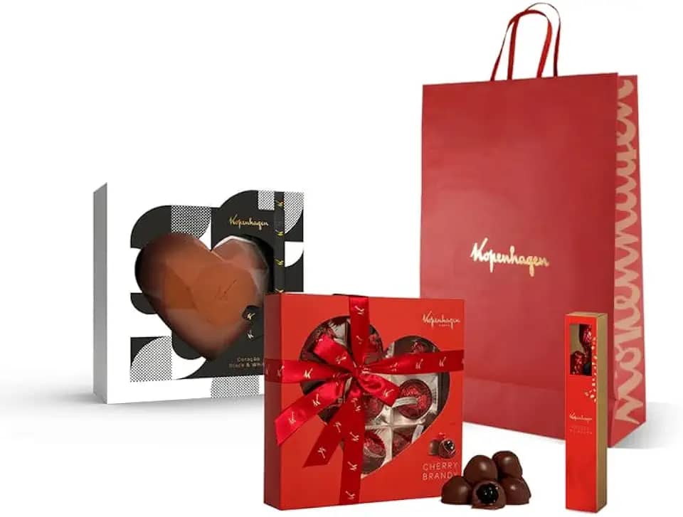 Conjunto de Chocolates Kopenhagen Todo Amor do Mundo para Dia dos Namorados