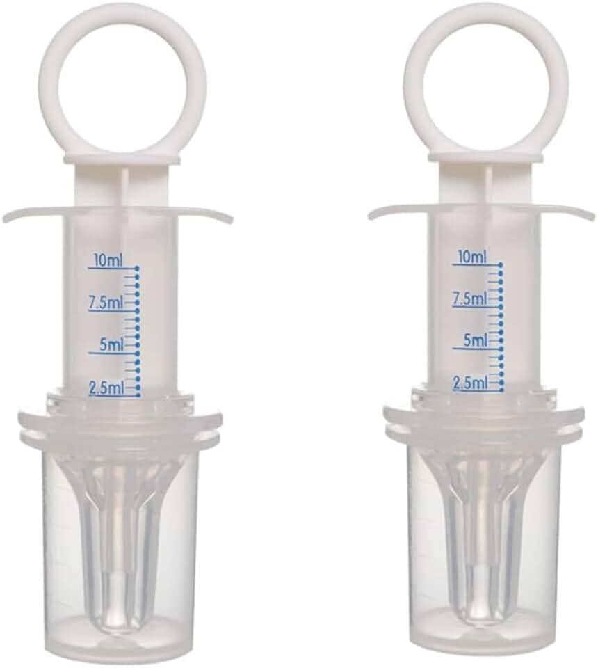 Kit 2 Unidades Dosador de Remédio Branco – Ideal para Uso Infantil