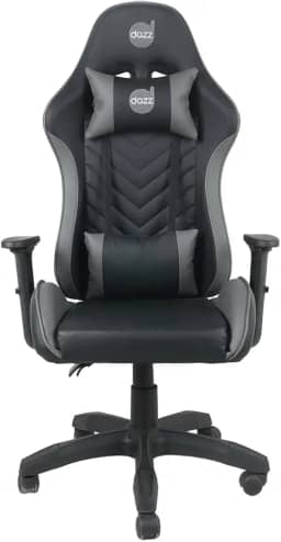 Cadeira Gamer Elite Pro Dazz – Couro PU/Courino, Pistão Classe 4, Suporta até 150 kg, Braços 1D, Reclinável 130°, Almofadas Lombar e Pescoço, Base Nylon 50 mm