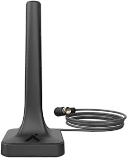 Aquário DTV-200 - Antena Digital Interna Quadrada com Cabo 2,5 metros, Preto
