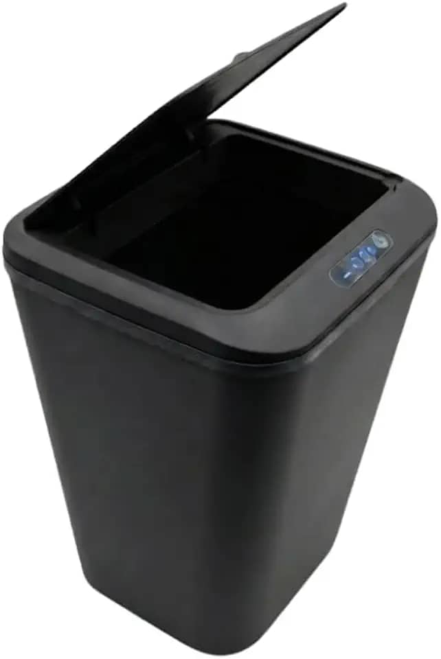 Kirk Lixeira Automática Inteligente com Sensor de Aproximação 18L | Abertura Sem Toque, Design Moderno Minimalista, Vedação Anti-Odor | Silenciosa para Banheiro, Cozinha e Escritório
