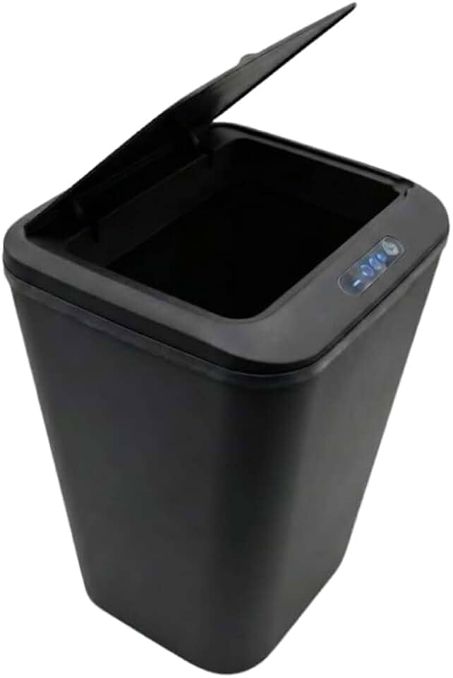 Kirk Lixeira Automática Inteligente com Sensor de Aproximação 18L | Abertura Sem Toque, Design Moderno Minimalista, Vedação Anti-Odor | Silenciosa para Banheiro, Cozinha e Escritório
