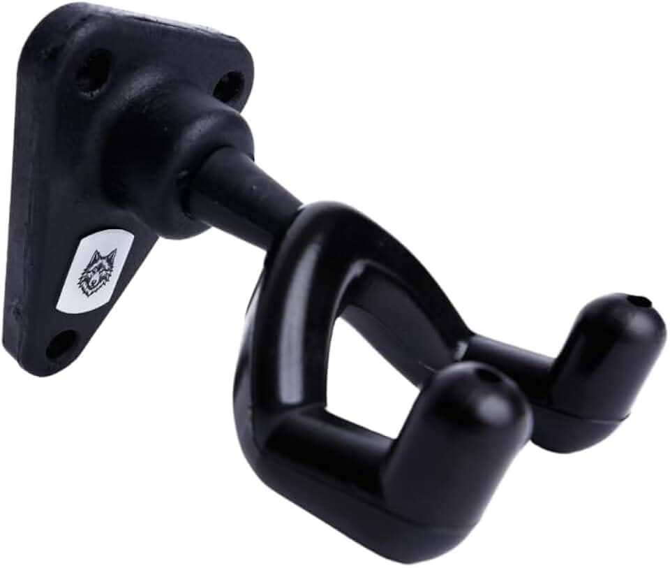 Suporte De Parede Violão Guitarra Baixo Ukulele Customizado (WOLF)