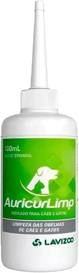 Auricur Limp 100ml Lavizoo Limpeza De Ouvidos De Cães Gatos