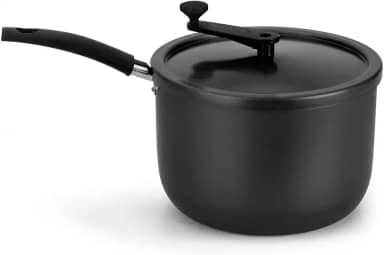 Multiflon Panela para Pipoca Pipoqueira 22 Centimetros Grafite Aluminio Antiaderente, Linha Versátil Resistente Durável e Saudável