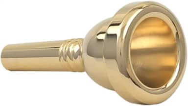 Btuty Bocal de cobre para trombone alto 6,5AL bocal de trombone (ouro)