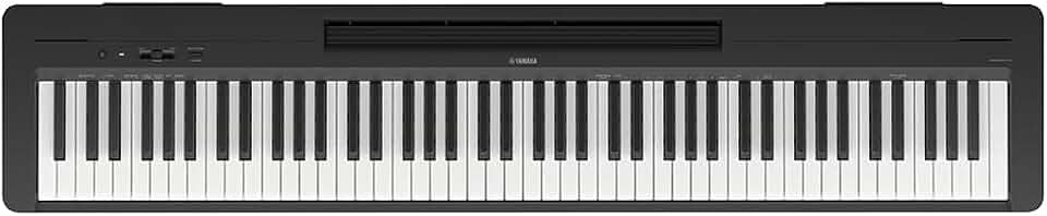 Piano Digital P 145B Preto 88 Teclas Sensitivas Com Fonte e Pedal Yamaha
