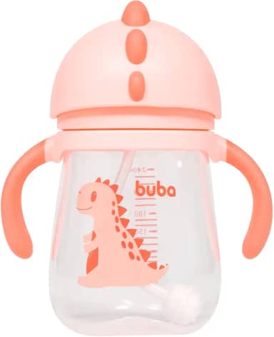 Buba Copo Dino Com Alça Rosa Rosa