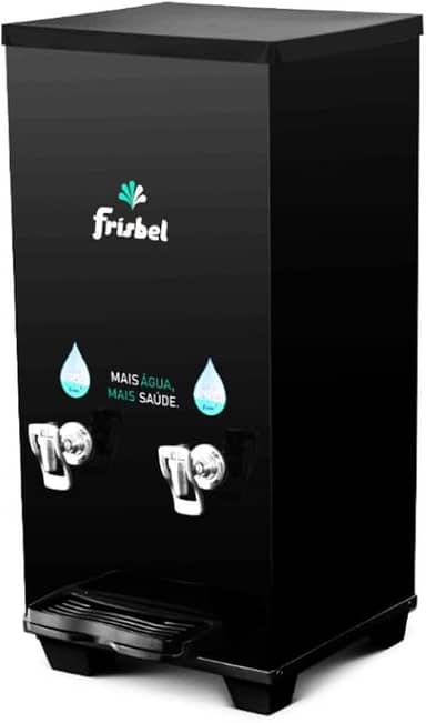 Bebedouro Industrial de Bancada 1 Gelada 1 Natural 25 Litros 220v Office Black Frisbel