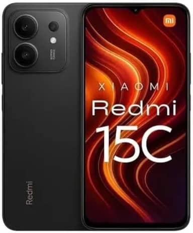 Smartphone Xiaomi Redmi 15C Midnight Black (Preto) 8GB RAM 256GB ROM