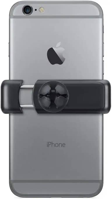 Geonav Suporte Veicular Universal para Smartphones, compatível com todos os modelos de smartphones até 9 cm de largura, SUP2B, Preto/Cinza