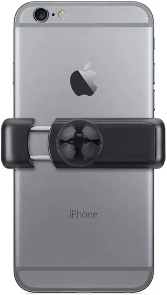 Geonav Suporte Veicular Universal para Smartphones, compatível com todos os modelos de smartphones até 9 cm de largura, SUP2B, Preto/Cinza