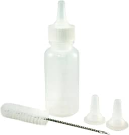 Kit Mamadeira para Filhotes Pet 50ml Bicos extras e Escovinha para Gatinhos Cachorros Aves