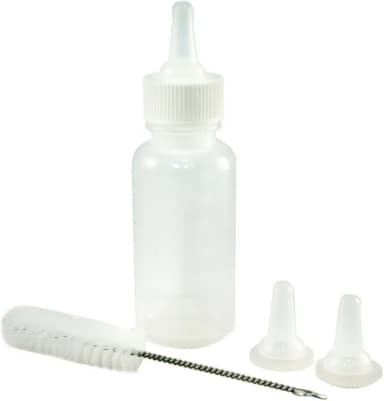 Kit Mamadeira para Filhotes Pet 50ml Bicos extras e Escovinha para Gatinhos Cachorros Aves