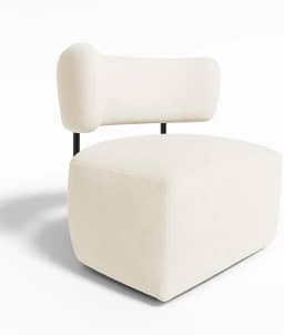 Poltrona Decorativa Orgânica Maya Bouclê - Pallazio