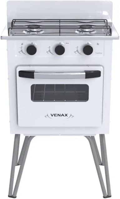 FOGAO A GAS GEMINI 2 Q VETRO BRANCO GAS GLP