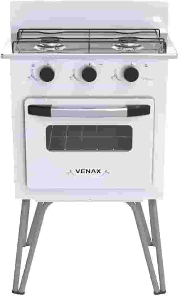 FOGAO A GAS GEMINI 2 Q VETRO BRANCO GAS GLP