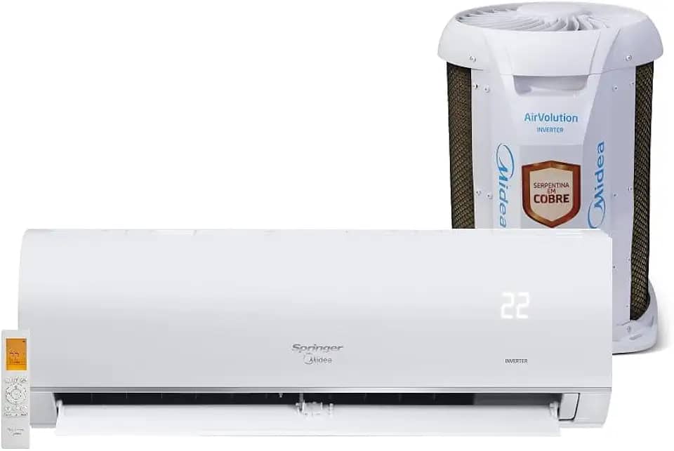 Ar Condicionado Split Hi Wall Inverter Springer Midea AirVolution Connect 9000 BTU/h Frio 42AFVCI09S5-220 Volts
