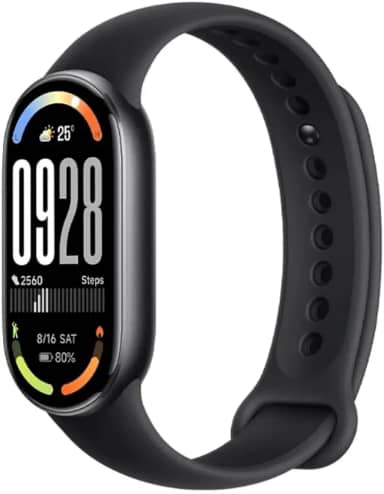 Relógio Mi Band 10 smart-band 10 (GLOBAL) Pulseira Inteligente, Tela AMOLED 1,72, Relógio inteligente, Fitness, Pulseira Impermeável, 150 Modos Esportivos (PRETO)