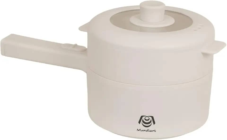 Panela Elétrica Multicooker 2 Litros Antiaderente Revestimento Cerâmico Cozinha Completa Premium (Branco - 127v)