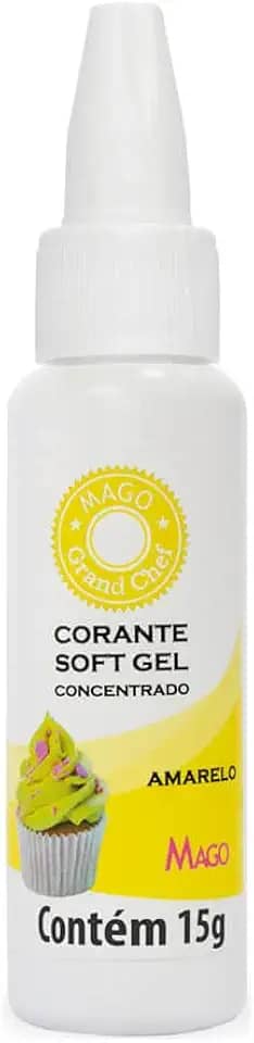 Corante Soft Gel Amarelo 15g Mago