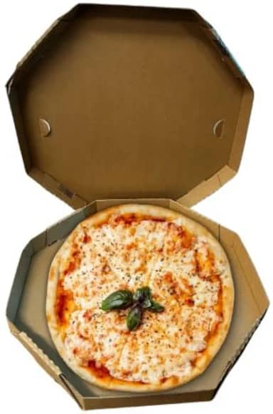 Oitavada para Pizza N. 25 (25 Un.) Parda/Parda Lisa Gourmet Descartável