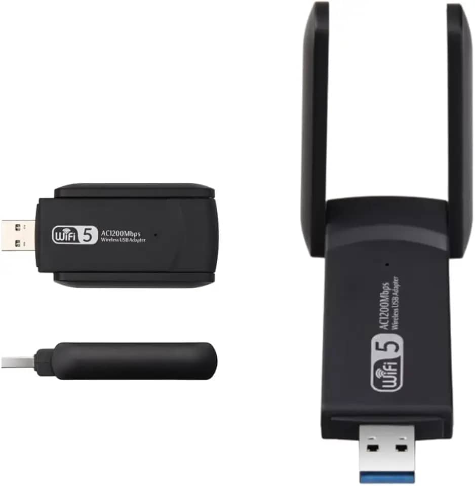 Adaptador Usb Wifi Wireless Dual Band Ac1200 5ghz e 2.4ghz 1200mbps Duas Antena - Qualidade Premium Ezc®