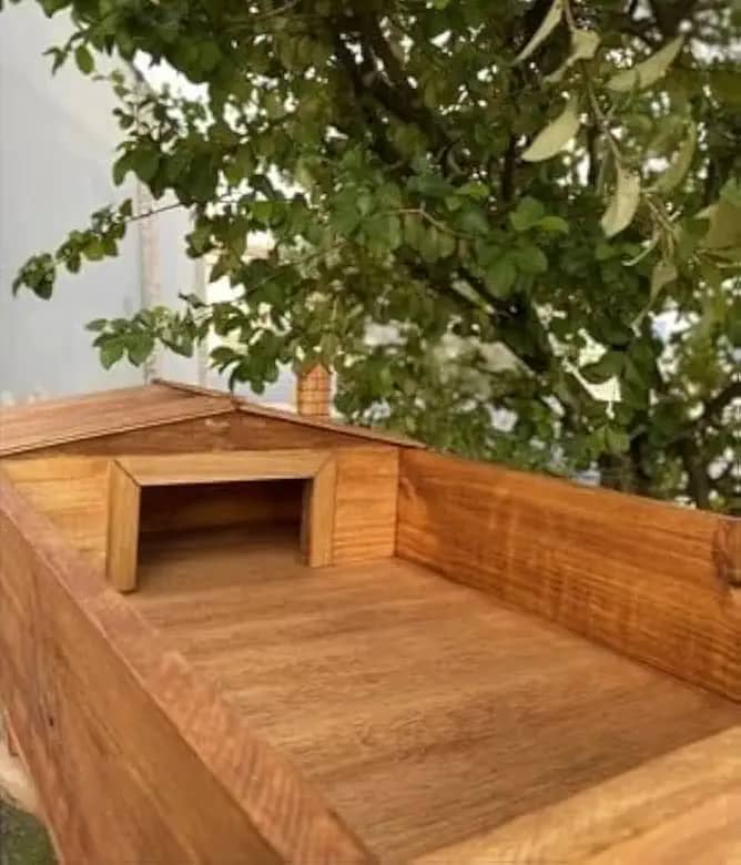 Terrário em Madeira para Jabuti, Cágado, Tartaruga e Outros Pets (Não acompanha a decoração)