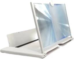 Ampliador de Tela 12 Polegadas para Celular com Lente Fresnel Suporte Dobrável em ABS e Acrílico