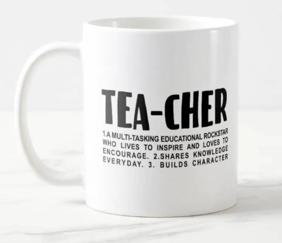 Caneca Professor Inglês Teacher Significado